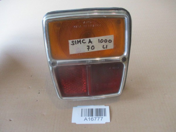 Simca 1000 Bj.70 Rückleuchte Rücklicht Glas Gehäuse Links