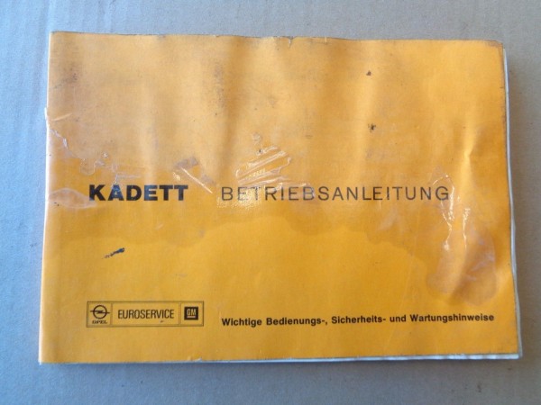 Opel Kadett C Betriebsanleitung Bedienungsanleitung Bordbuch KTA-1103/6